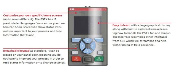 ABB PSTX Keypad